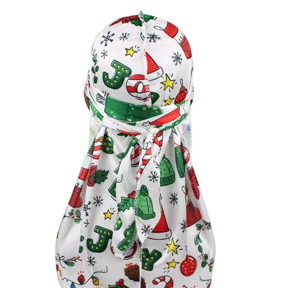 Christmas Durag (White)
